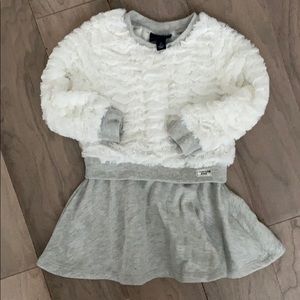Calvin Klein fleece and knit dress 2T